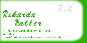 rikarda maller business card